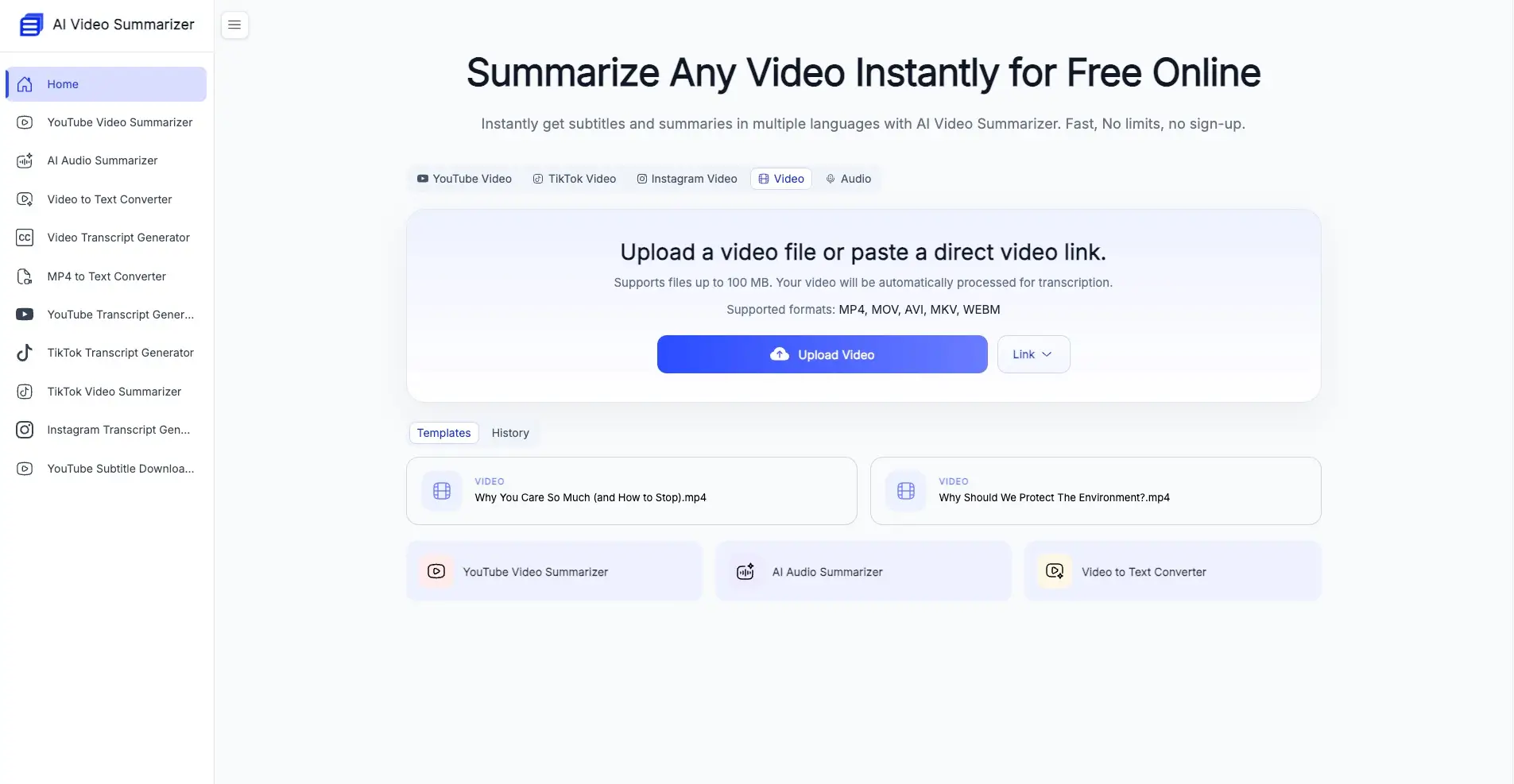 AI Video Summarizer