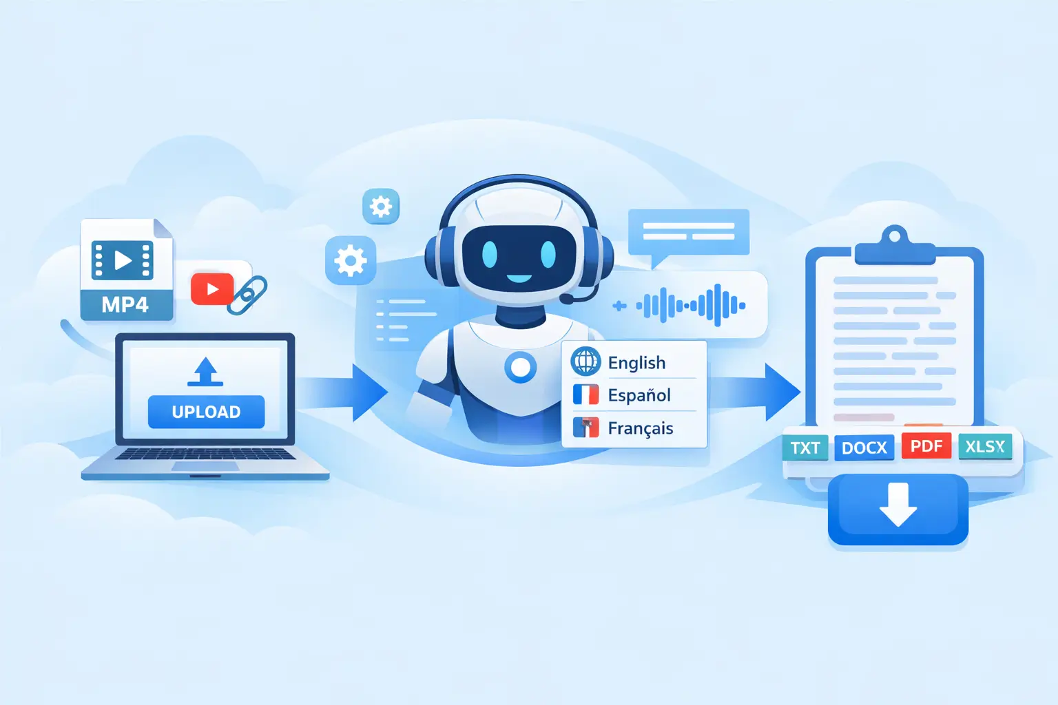 How Does AI Convert MP4 to Text Transcription?
