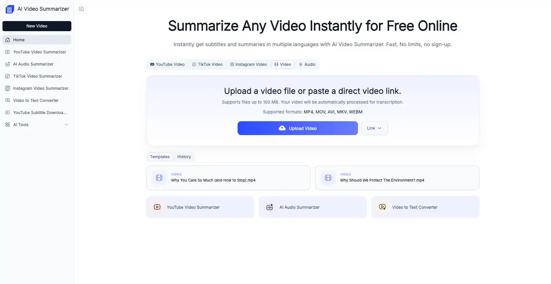 AI Video Summarizer