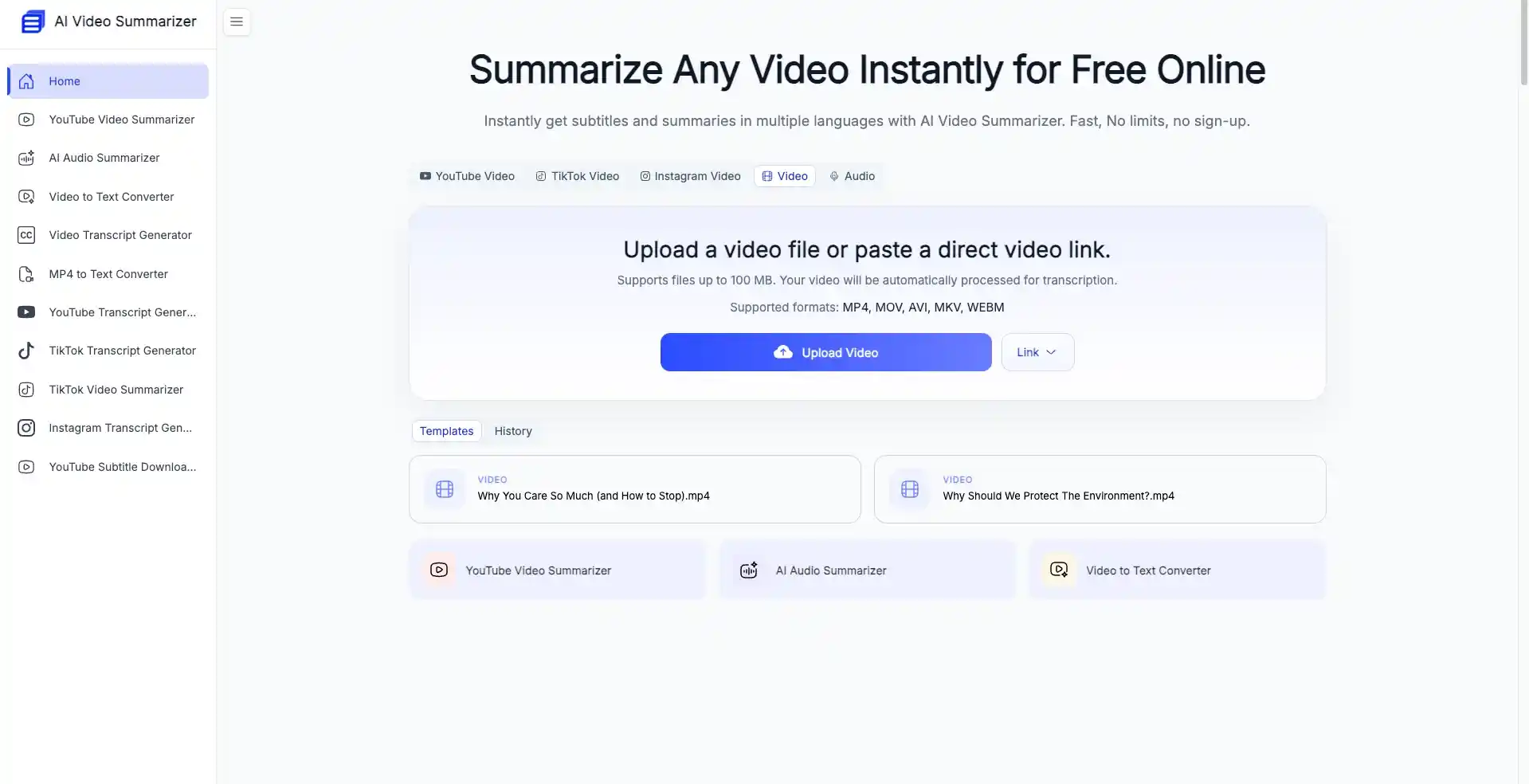 AI Video Summarizer