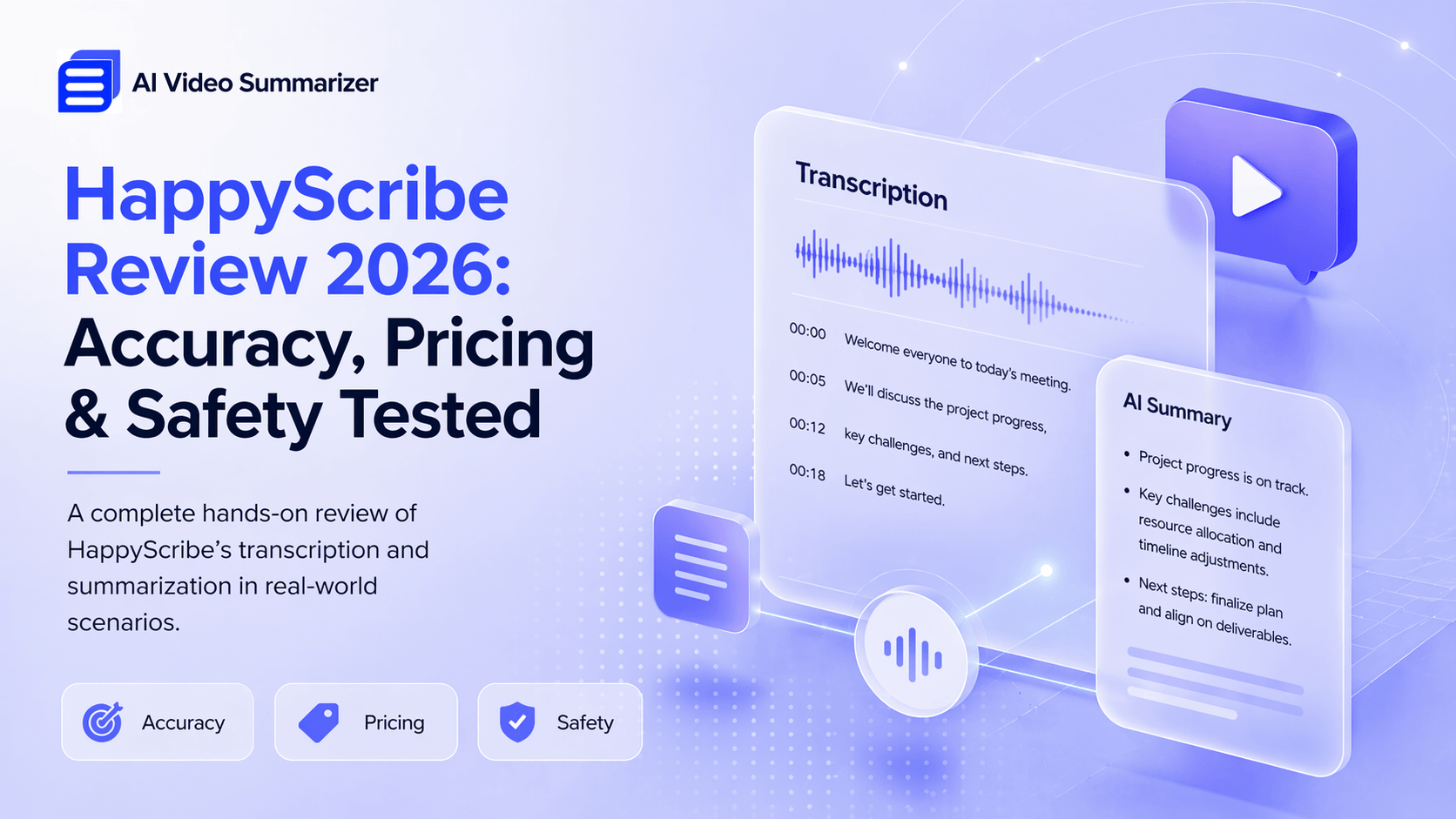 HappyScribe Review 2026: Accuracy, Pricing & Safety Tested