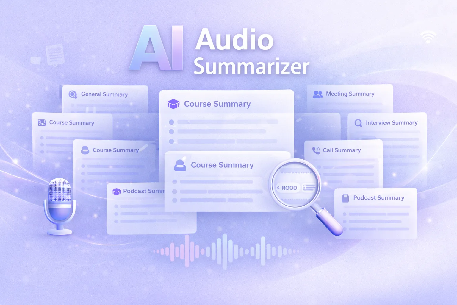 Summarize Your Audio with Templates Designed for Your Content