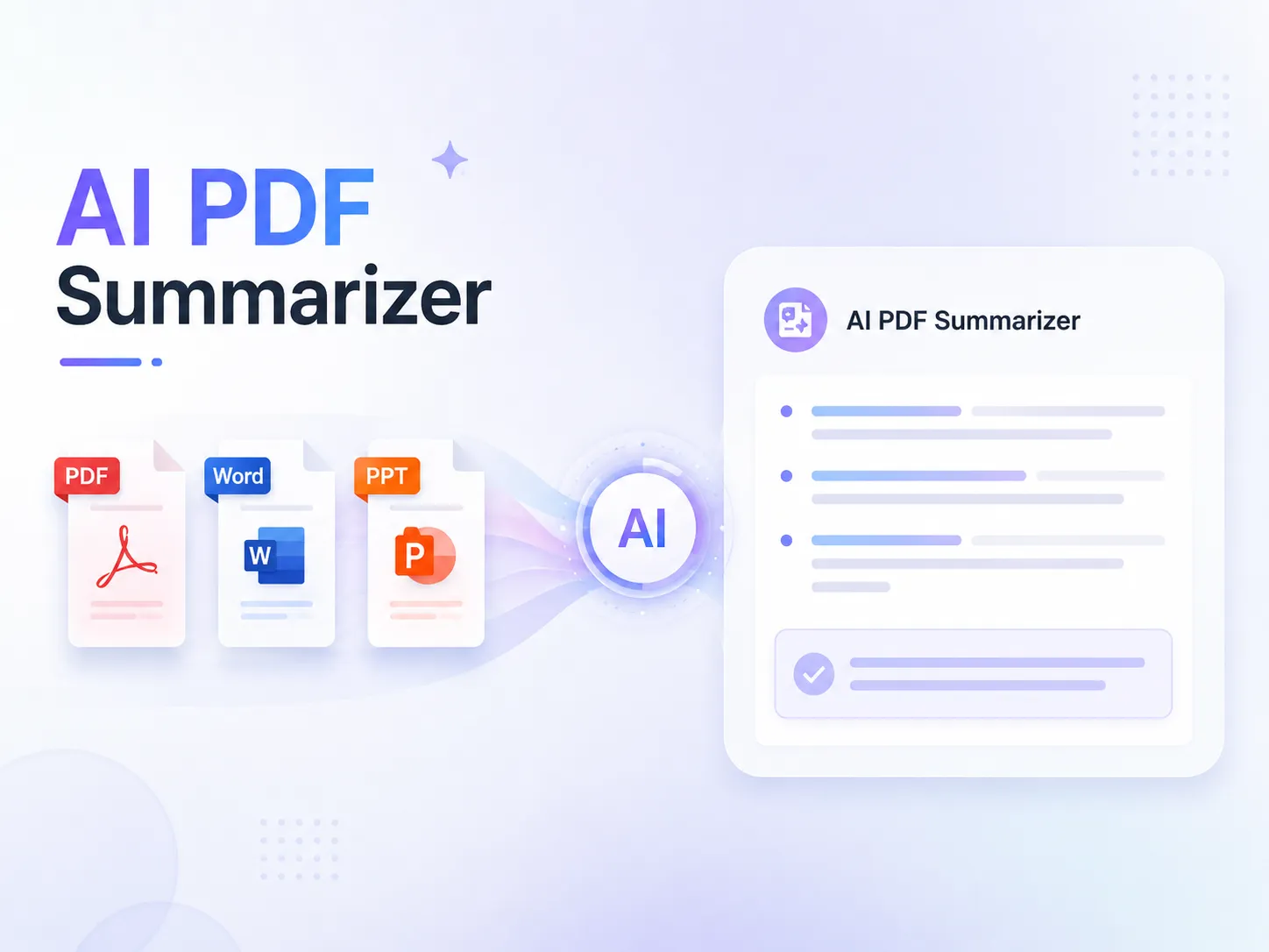 Condense Multiple File Types with AI PDF Summarizer
