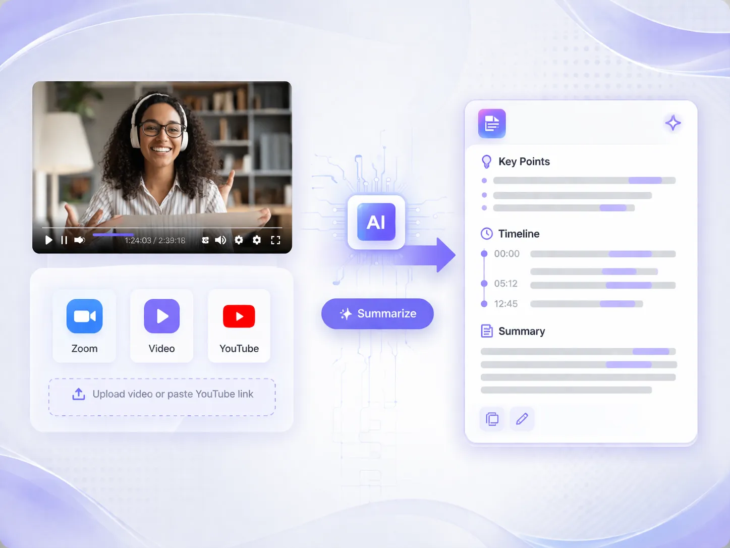 Summarize Any Type of Video into Notes in One Click