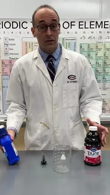 Cranberry juice is a natural pH indicator.