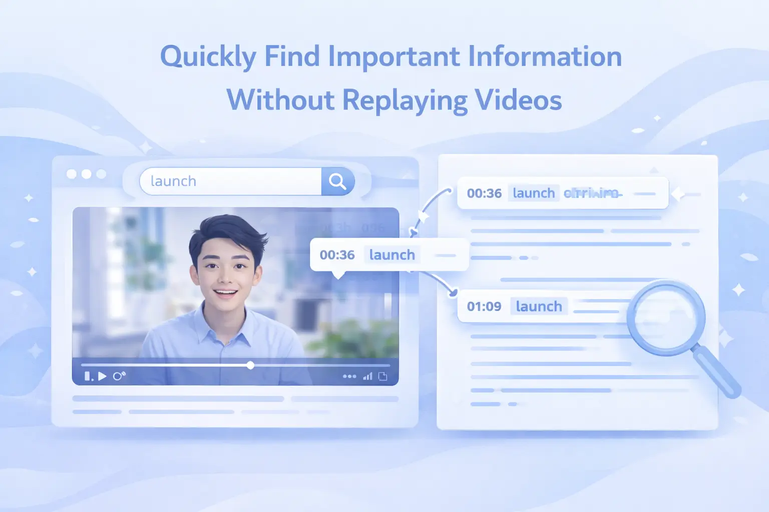 Quickly Find Important Information Without Replaying Videos
