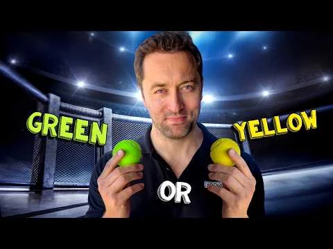 What color is a tennis ball?