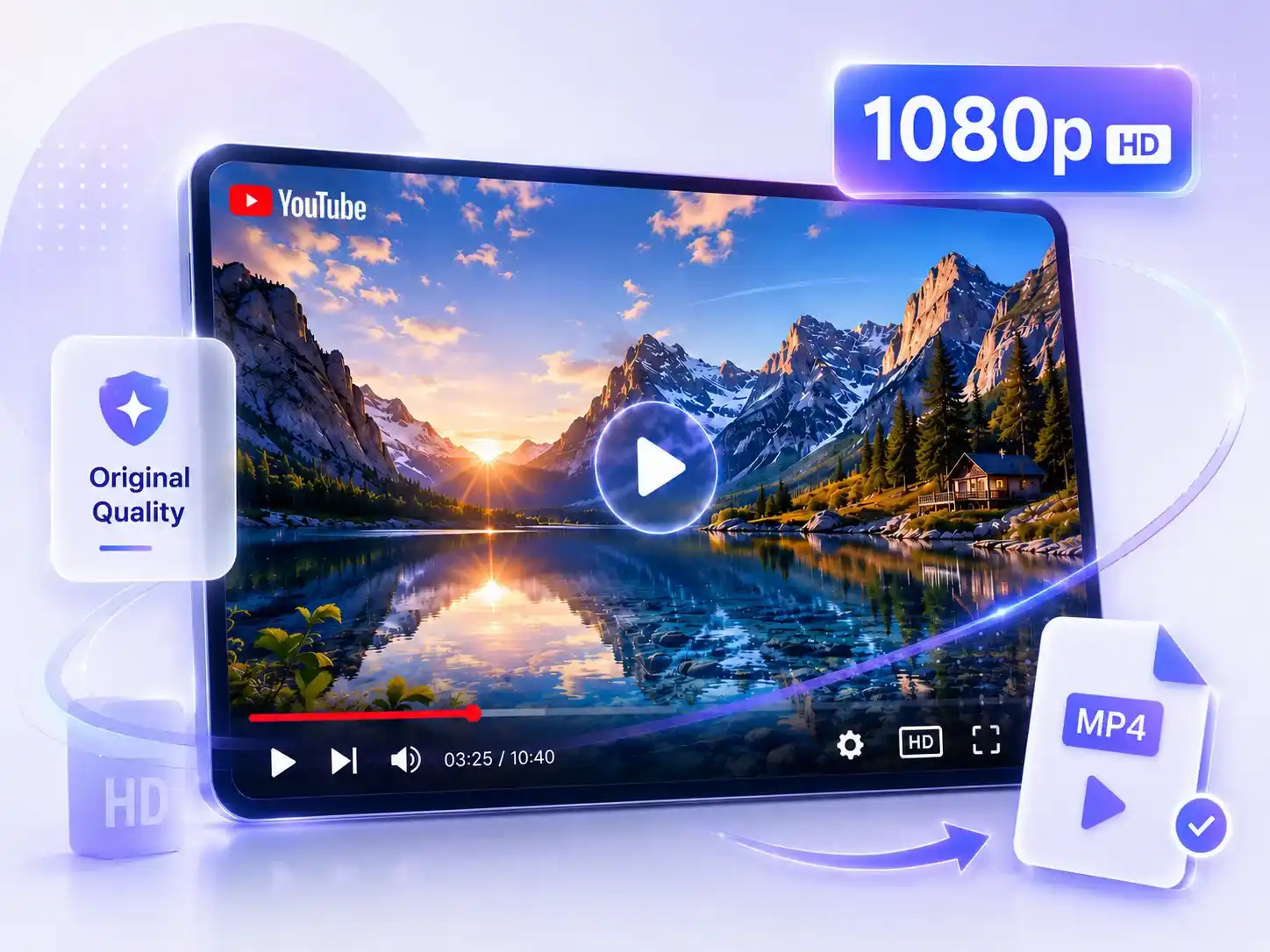 最大1080p HDでYouTube動画をMP4に変換