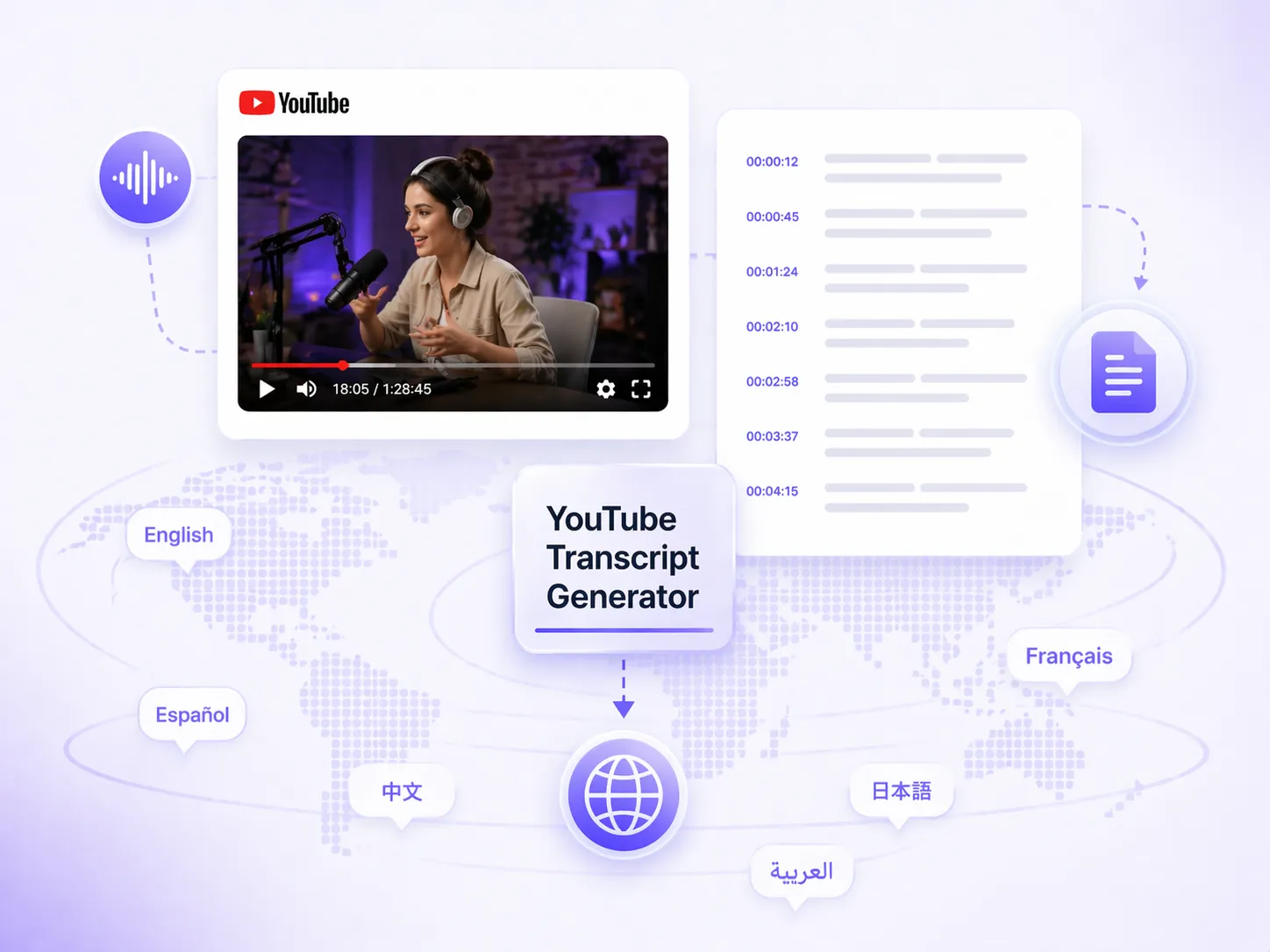 Easily Transcribe YouTube Videos to Text in 100+ Languages and Dialects